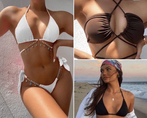 Swimwear cover photo collage