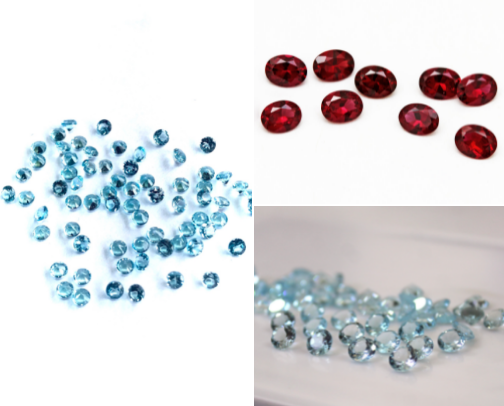 Loose Gemstones cover photo collage