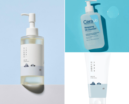Essentials for glowy + clear skin ✨(perfect for sensitive skin) cover photo collage