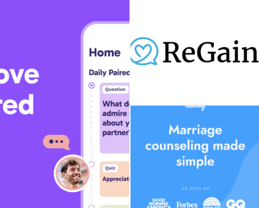 Private Relationship Help From Home: The Best Couples Therapy Apps I’d Start With in 2026 cover photo collage
