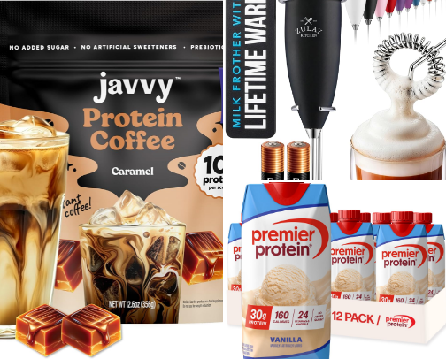 Protein coffee essentials cover photo collage