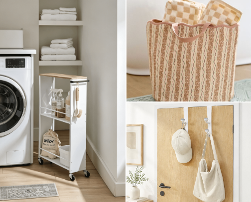 No-Drill Dorm & Rental Organization That Survives Move Out cover photo collage