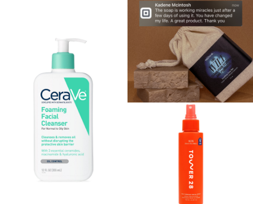 treating my skin like it pays rent. cover photo collage