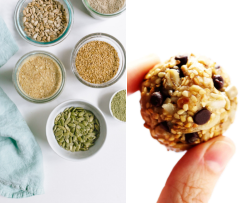 Seed Cycling: beginner favorites cover photo collage