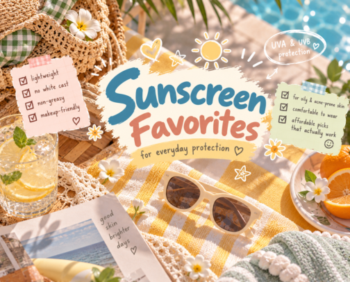 Sunscreens for People Who Hate Sunscreen cover photo collage