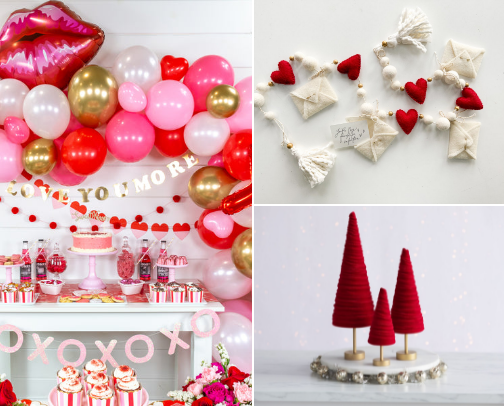 Valentines Decor & Party Decorations cover photo collage