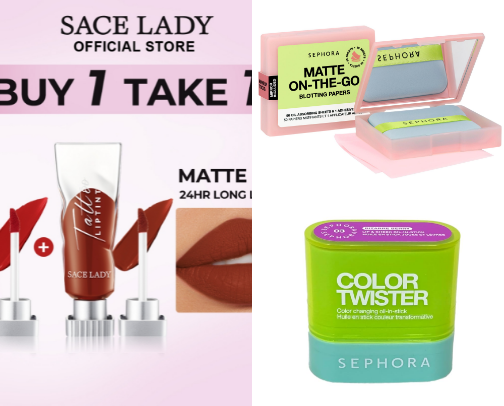 Cosmetics | Lipstick | Liptint | Face Powder | Foundation | Face Essentials And More ✨ cover photo collage