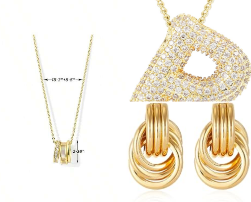 Affordable Amazon Gold Jewelry cover photo collage
