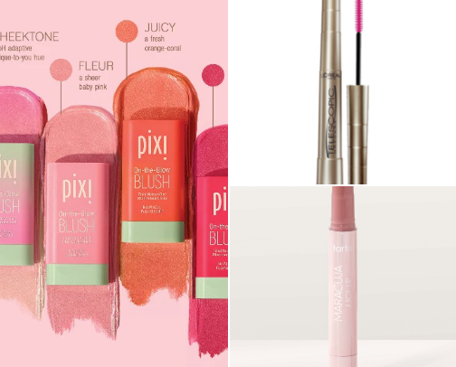 Must have makeup products that you’ll find in my bag! - blushes - mascara - lips cover photo collage