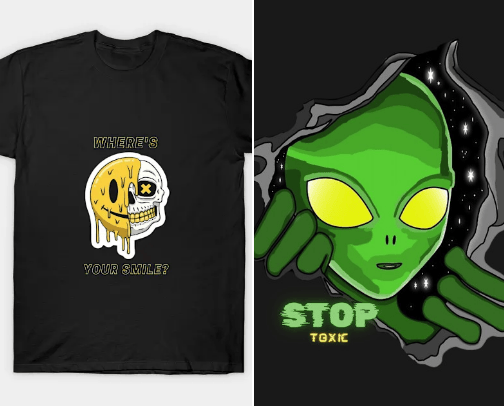 T-shirt design cover photo collage