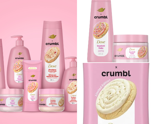 Dove x Crumbl Collection 🍪✨🎀 cover photo collage