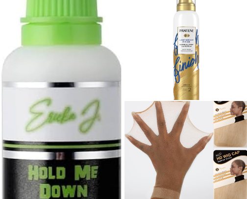 Hair products cover photo collage