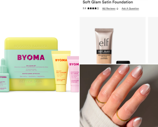 My favorite beauty recs cover photo collage