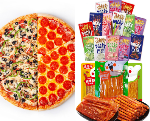 Cravings satisfied.. food is love cover photo collage
