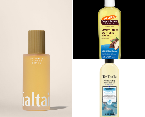 Lotions, body butters, body creams, and body oils!! cover photo collage