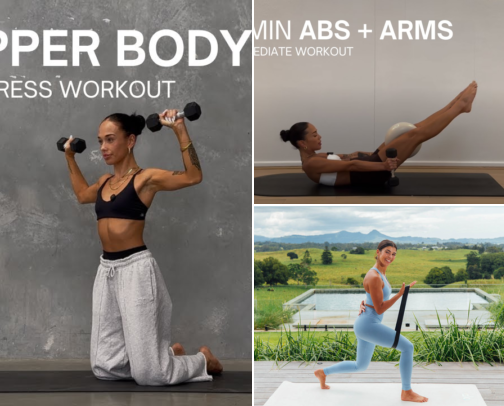 My go-to workouts cover photo collage