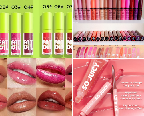 Glosses I us all the time! cover photo collage