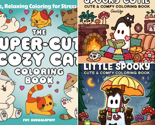 A Bookish Girl's Greatest Hobby: Colouring cover photo collage