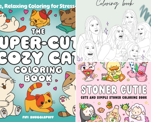 A Bookish Girl's Second Greatest Hobby: Colouring cover photo collage