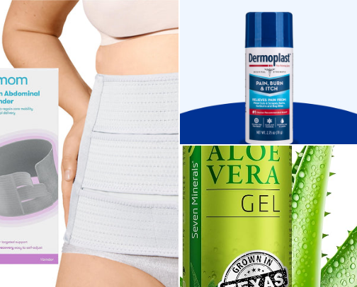 postpartum must haves cover photo collage