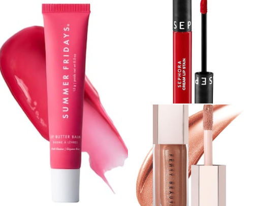 Lip products available on Sephora cover photo collage