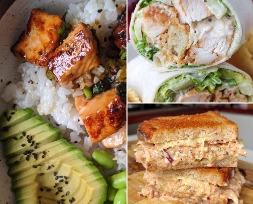Fresh & High Protein Menu cover photo collage