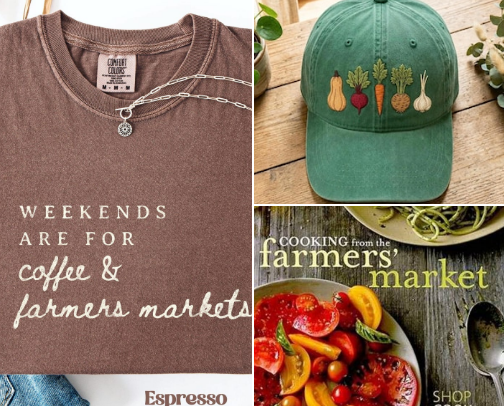 Strolling the Farmers Market cover photo collage