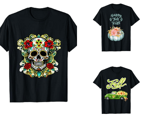 Amazon T Shirt Designs cover photo collage