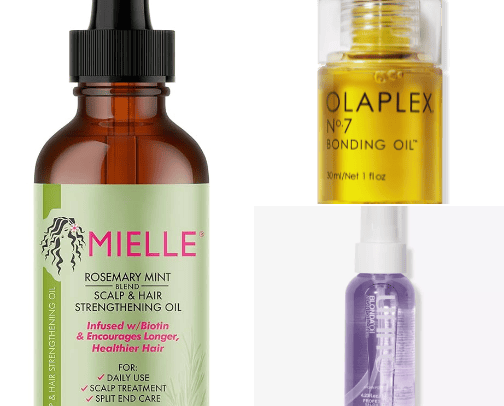 Hair products cover photo collage