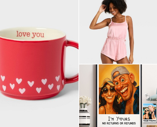 Gifts for Valentines Day & all year round gifts for your soulmate
 ❤️ cover photo collage