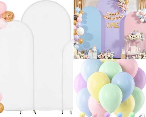 Her Royal Threeness Birthday Party cover photo collage