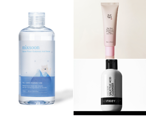 Esthetician-approved skincare at all price points! cover photo collage