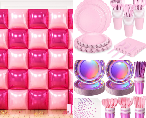 Pink-tastic Birthday Party cover photo collage