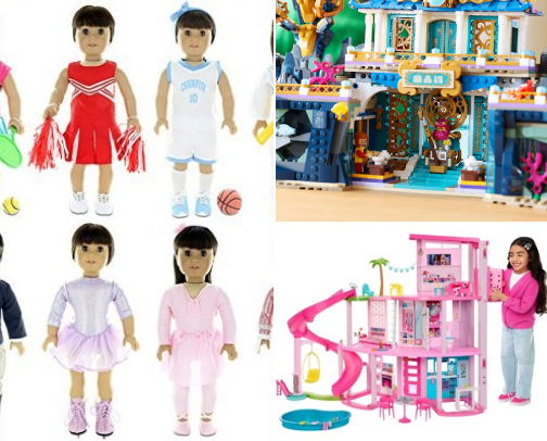 Gift ideas for kids of all ages! For boys and girls. What they like, what they want & the toys that last. cover photo collage
