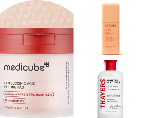 Skincare recs I swear by! cover photo collage