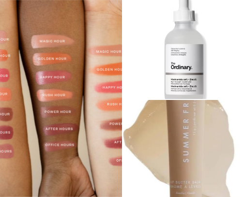 Make-up and skin care cover photo collage
