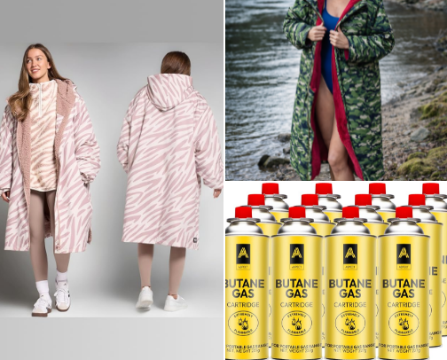 Camping and outdoor must haves cover photo collage