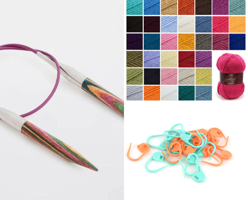 Knitting Essentials for Beginners cover photo collage