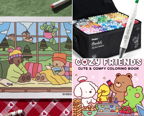 Coloring Essentials cover photo collage