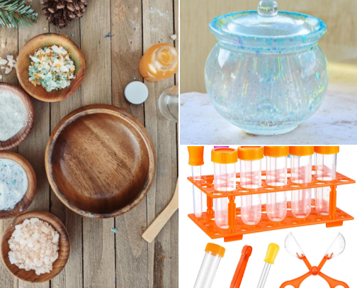 Fall Sensory Table or Witchy Potions Lab cover photo collage