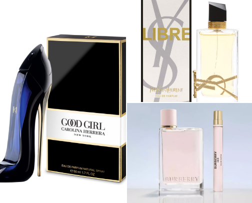 My most complimented perfumes cover photo collage