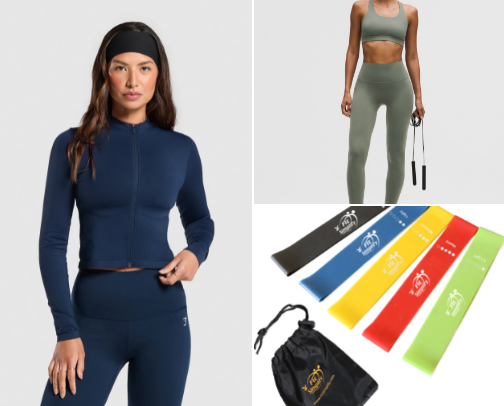 Gym must haves cover photo collage