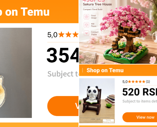 Temu finds - Birthday gifts cover photo collage