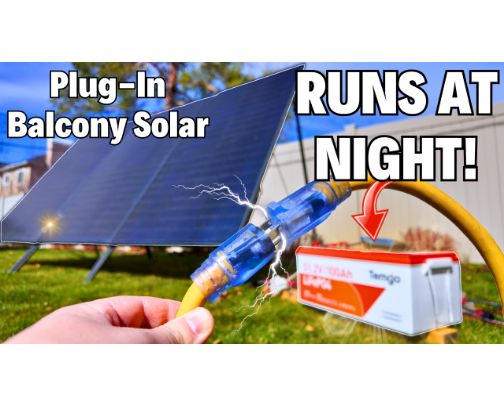 I Plugged Solar Into My Outlet. Then I Made It Run At Night. cover photo collage