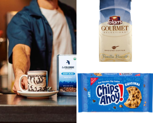 1 drink 2 coffe 3 cookies ... cover photo collage