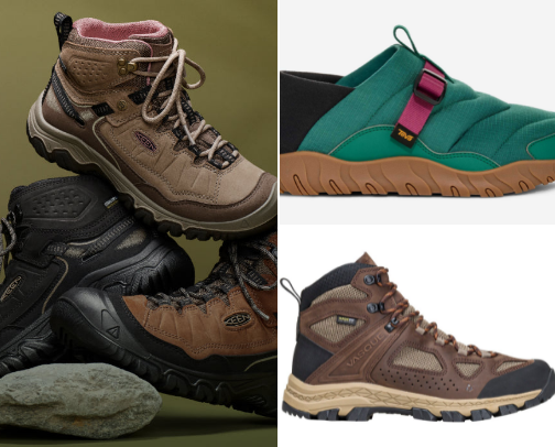 Hiking shoes/boots cover photo collage