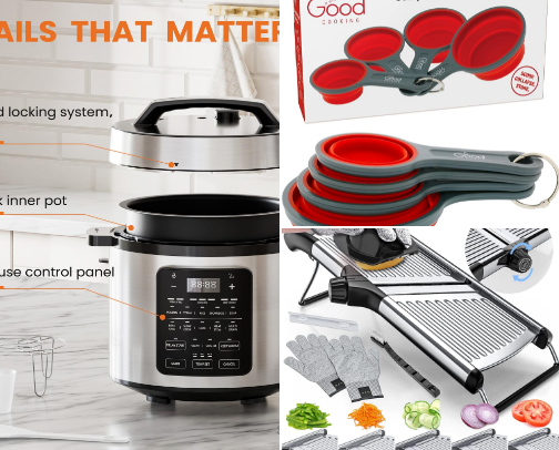 Kitchen essentials cover photo collage