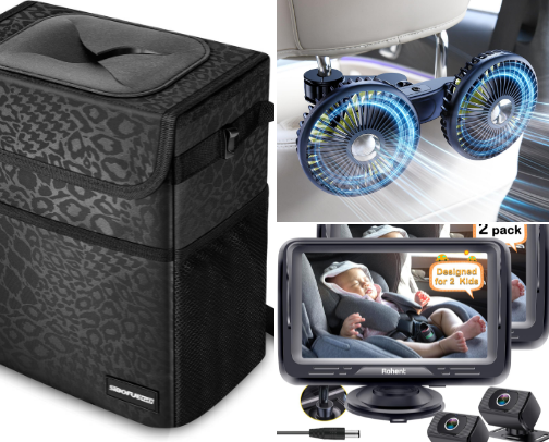 Car Must-Haves for busy Moms on the go! cover photo collage
