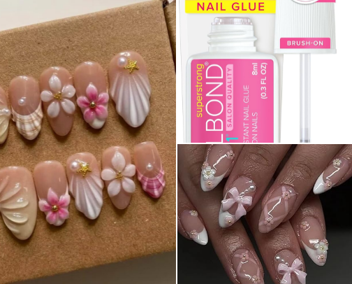 Spring & Summer Nail Ideas — Press-Ons, Gel Polish & Nail Art I Actually Love cover photo collage