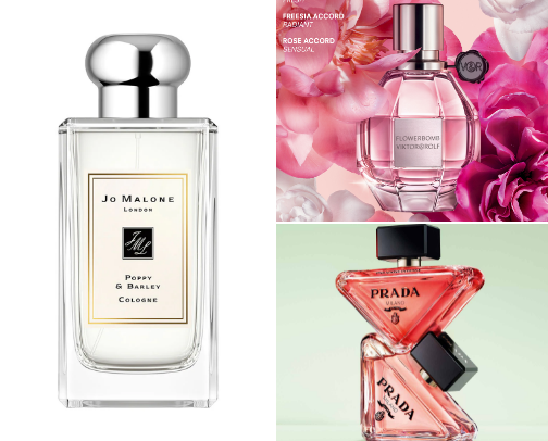perfumes & scents cover photo collage